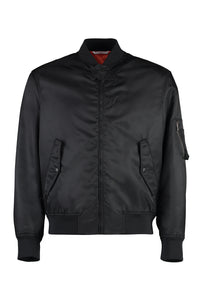 Nylon bomber jacket